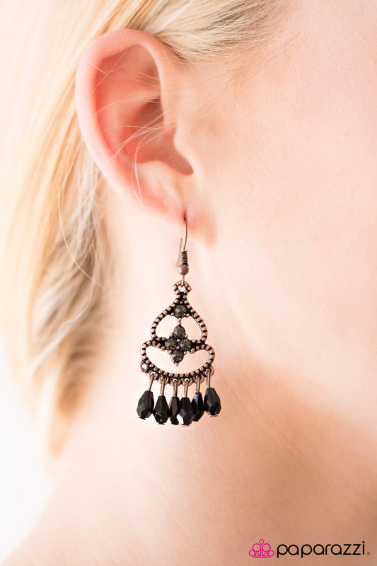 Aruba Allure - Copper - Paparazzi earrings