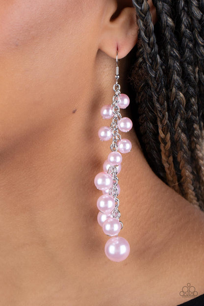 Atlantic Affair - pink - Paparazzi earrings