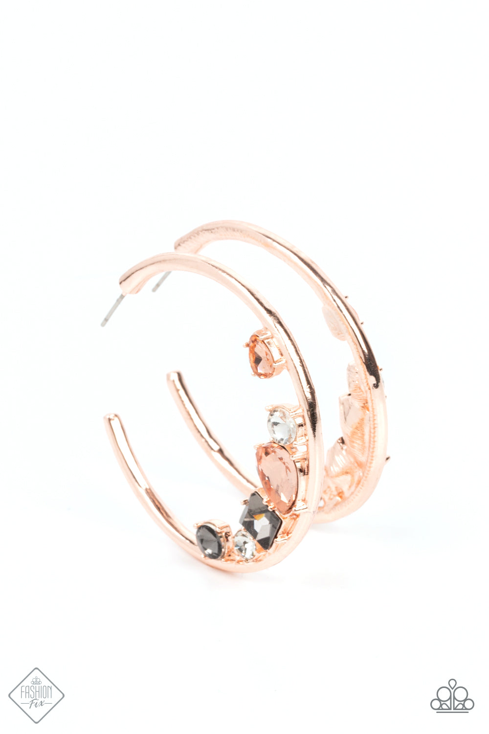 Attractive Allure - rose gold - Paparazzi earrings