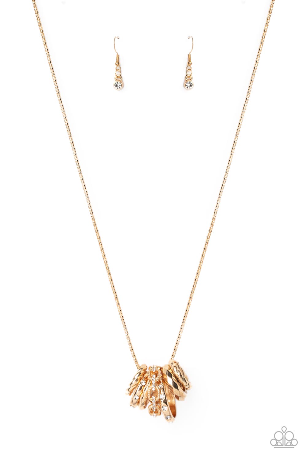 Audacious Attitude - gold - Paparazzi necklace