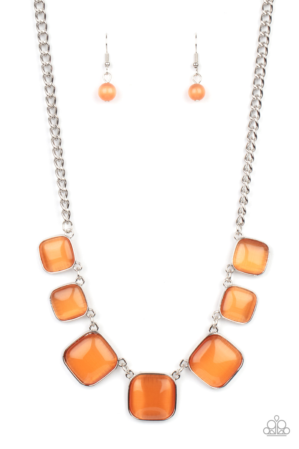 Aura Allure - orange - Paparazzi necklace