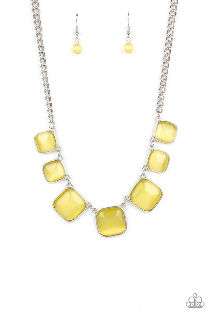 Aura Allure - yellow - Paparazzi necklace