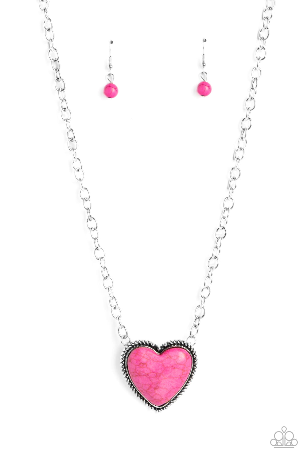 Authentic Admirer - pink - Paparazzi necklace