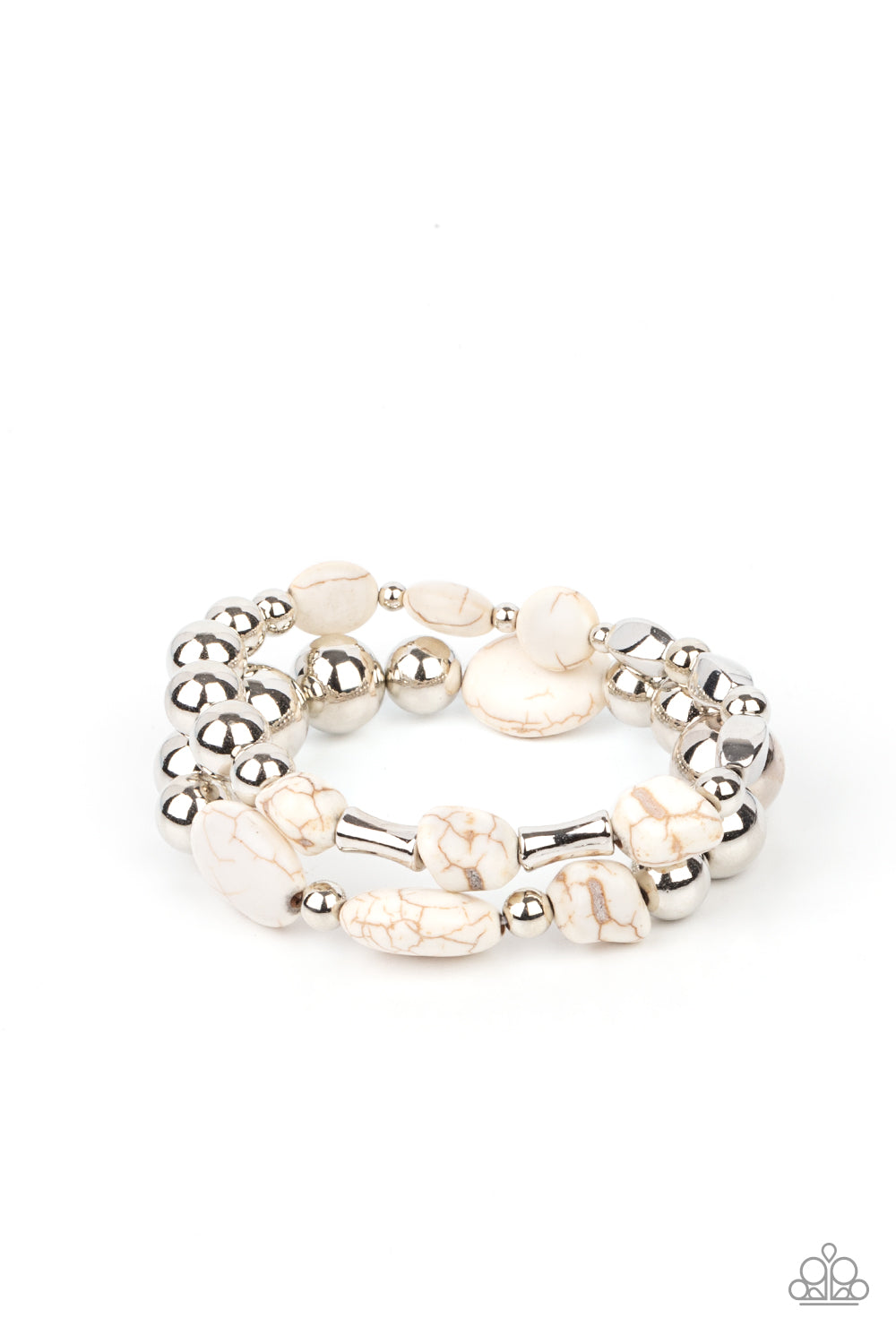 Authentically Artisan - white - Paparazzi bracelet