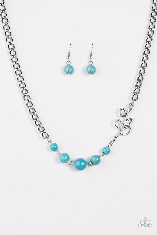 Autumn Allure - Blue - Paparazzi necklace