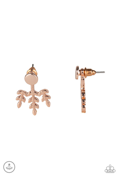 Autumn Shimmer - rose gold - Paparazzi earrings