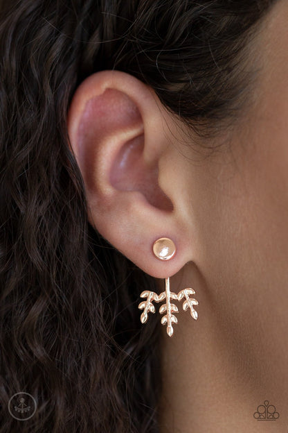 Autumn Shimmer-rose gold-Paparazzi earrings