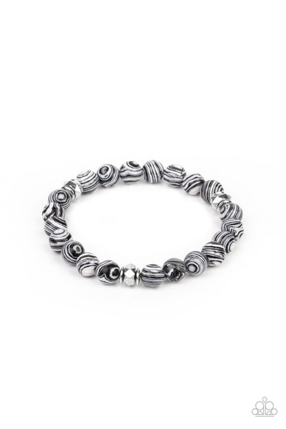 Awakened - white - Paparazzi mens bracelet