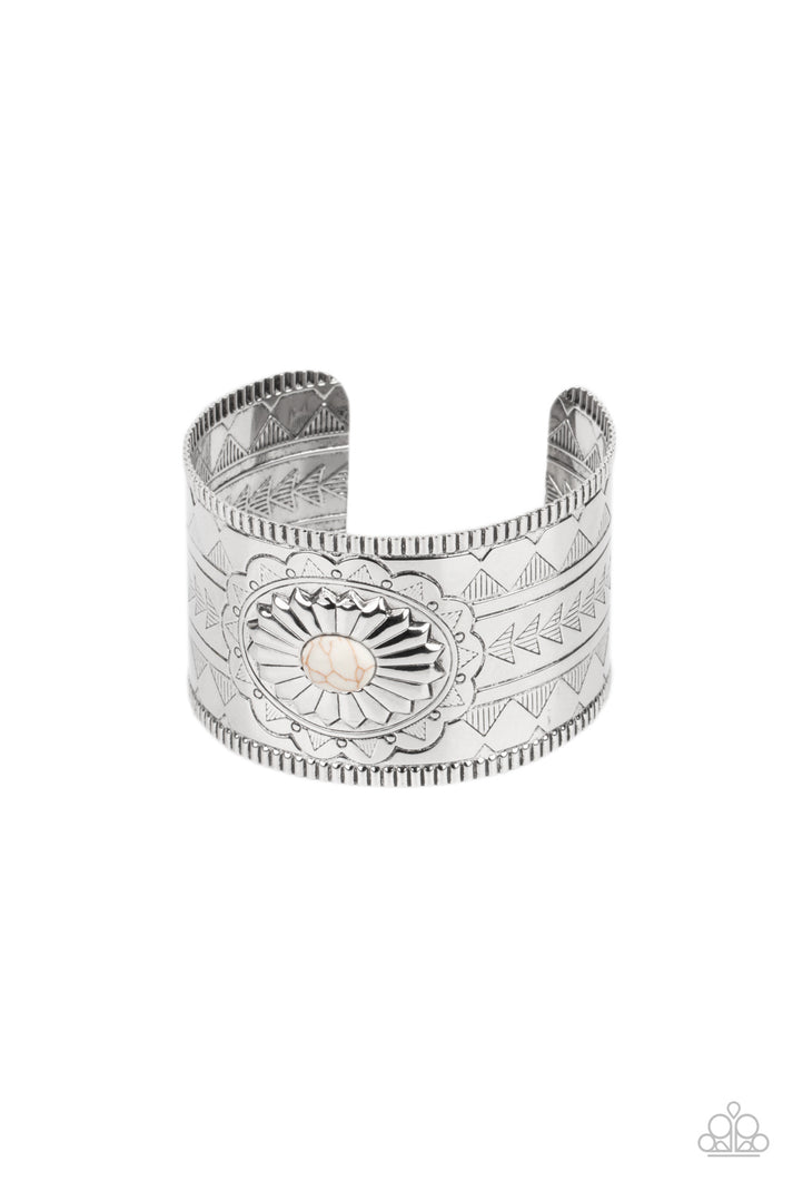 Aztec Artisan - white - Paparazzi bracelet – JewelryBlingThing