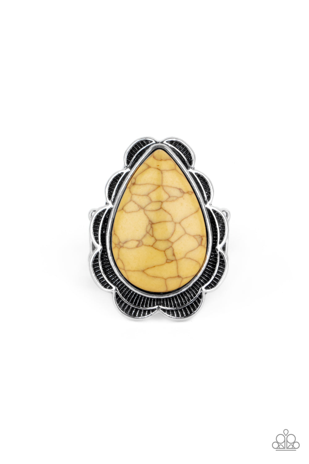 BADLANDS Romance - yellow - Paparazzi ring