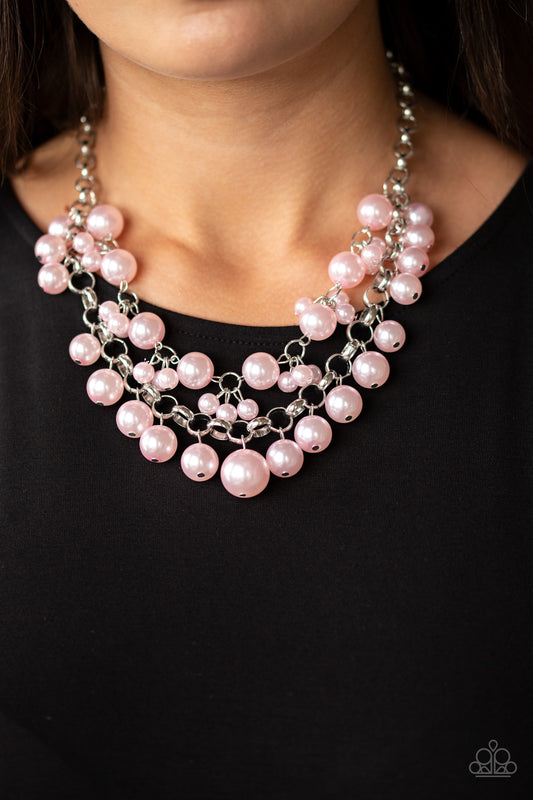 BALLROOM Service - pink - Paparazzi necklace