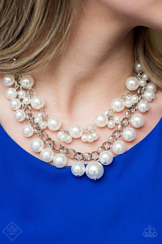 BALLROOM Service-white-Paparazzi necklace