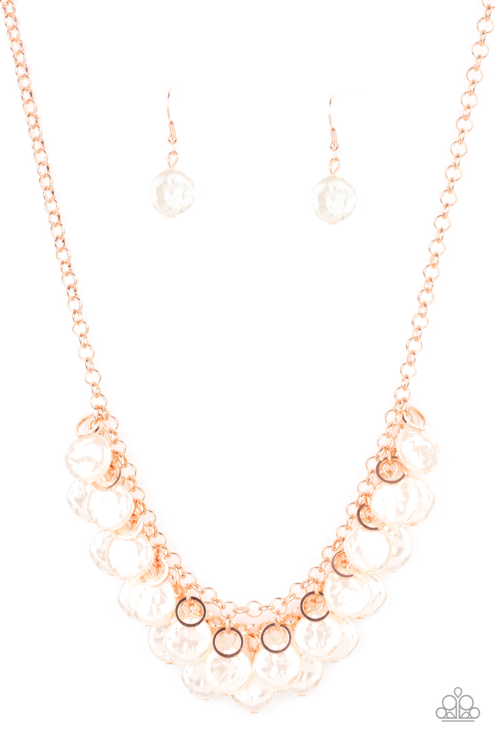 BEACHFRONT and Center - copper - Paparazzi necklace