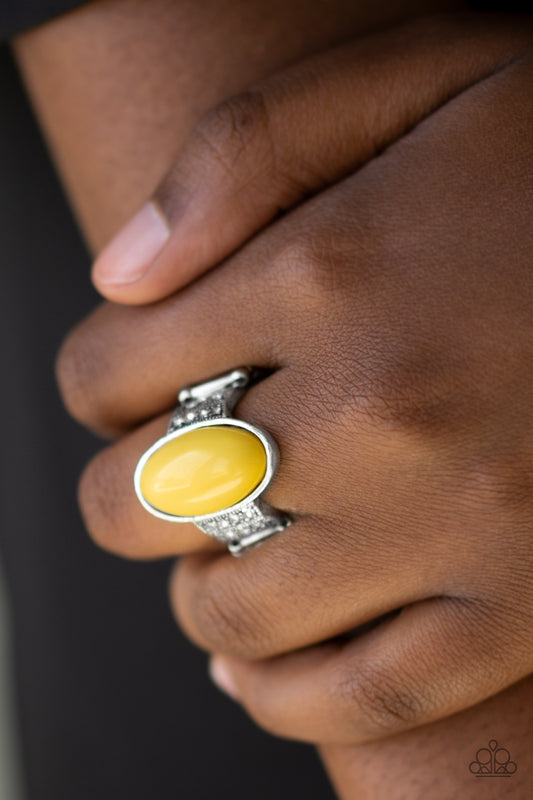 BEAD to Know Basis - yellow - Paparazzi ring