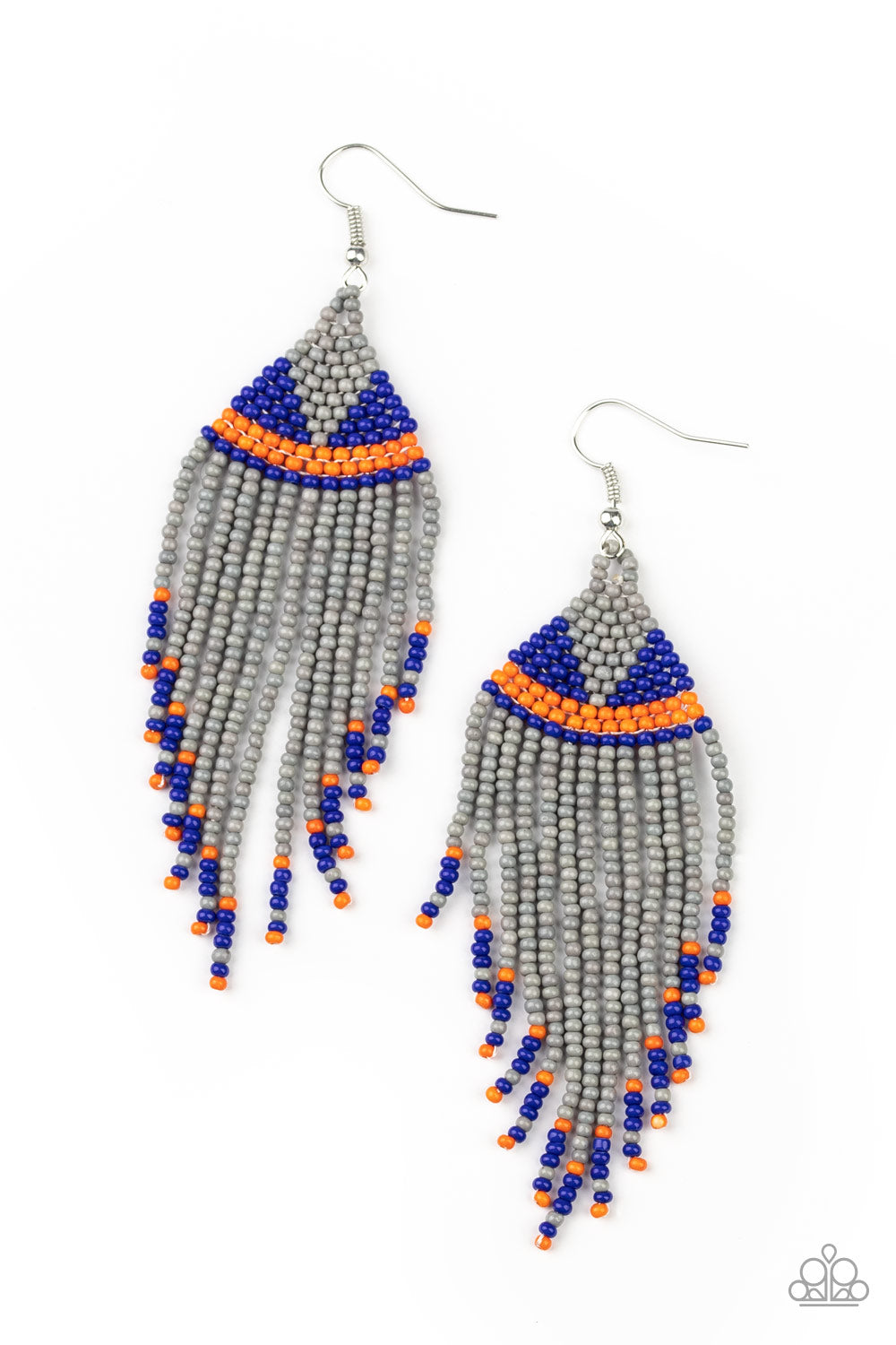 BEADazzle Me - silver - Paparazzi earrings