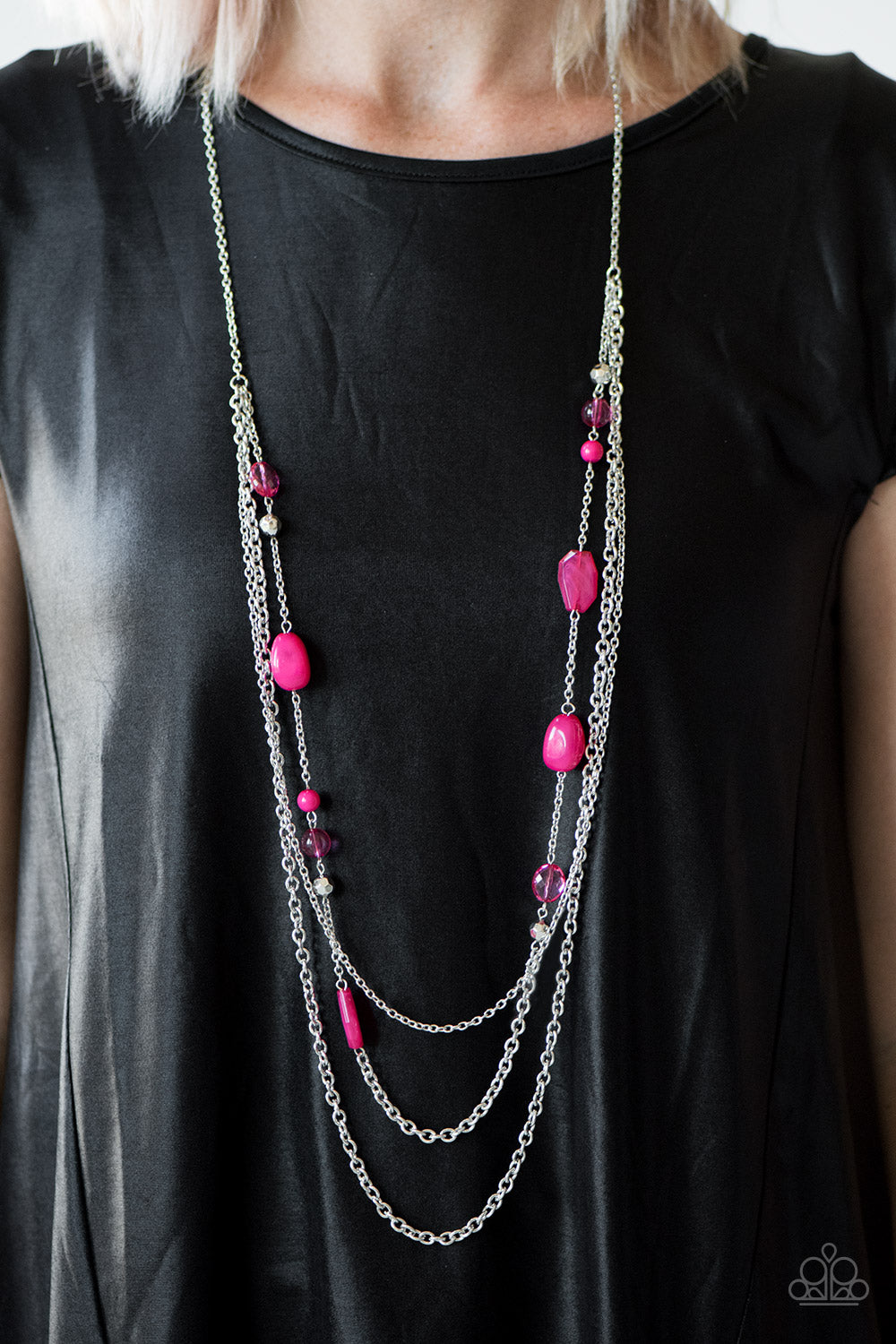 BELIZE It Or Not - Pink - Paparazzi necklace