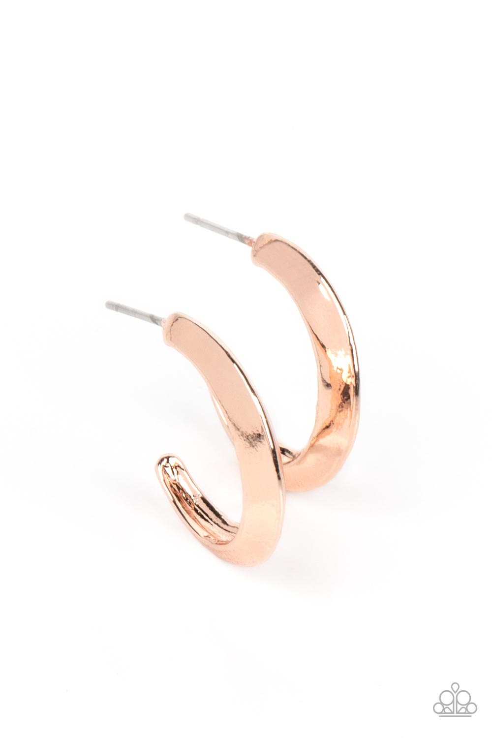 BEVEL Up - rose gold - Paparazzi earrings