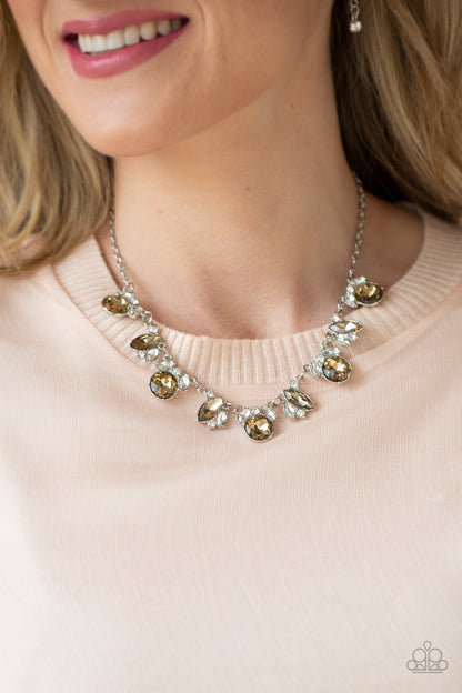 BLING To Attention - brown - Paparazzi necklace