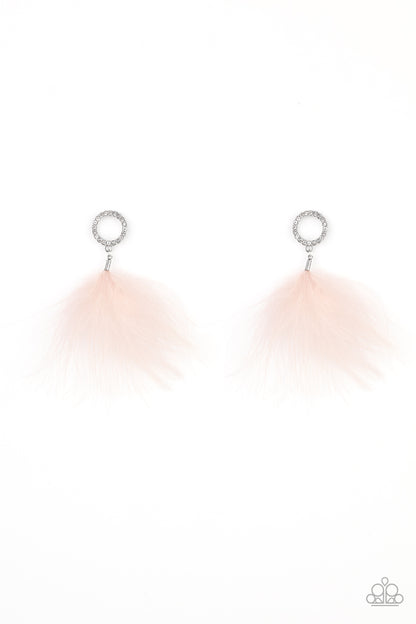 BOA Down - pink - Paparazzi earrings