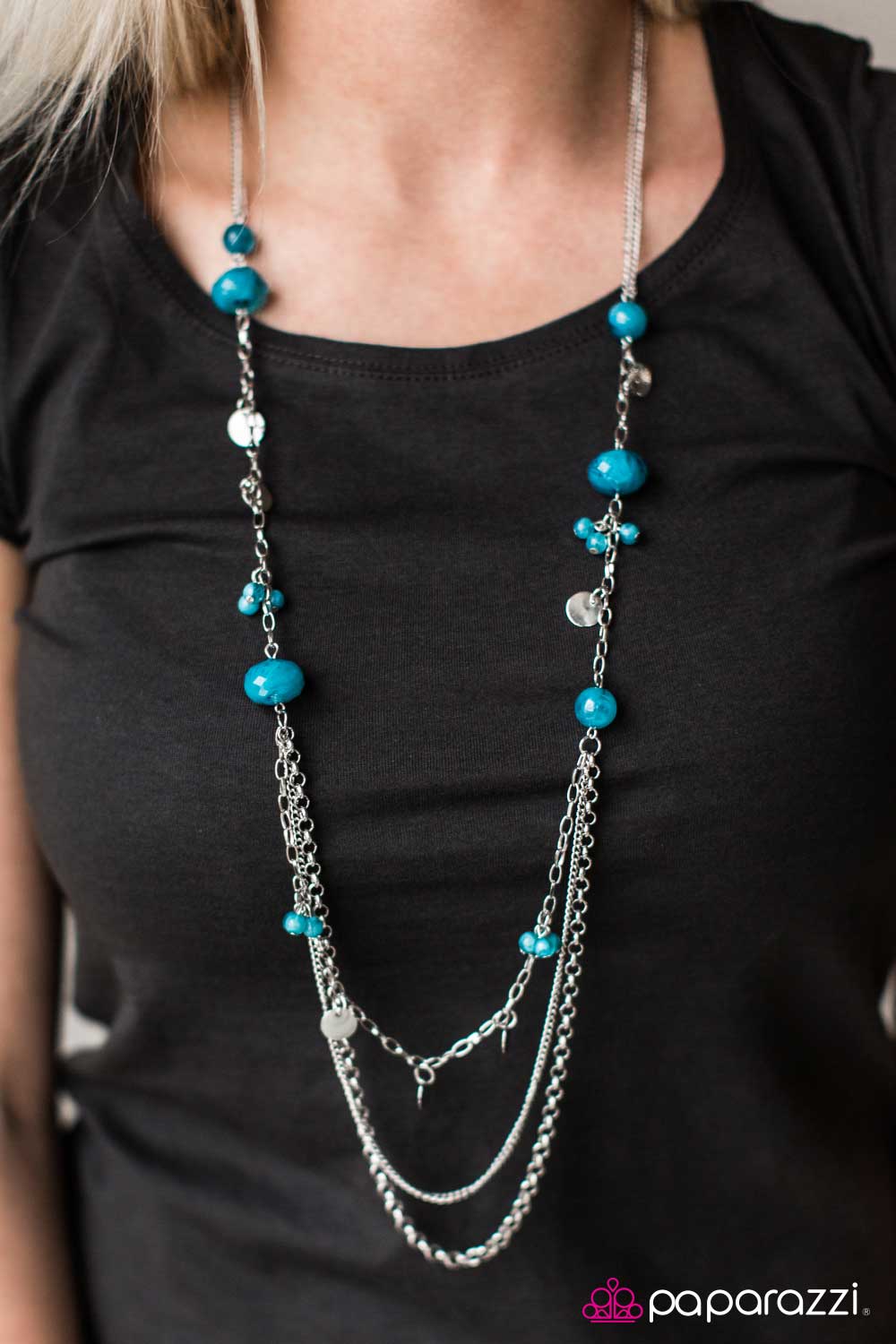 BOSSanova - Blue - Paparazzi necklace