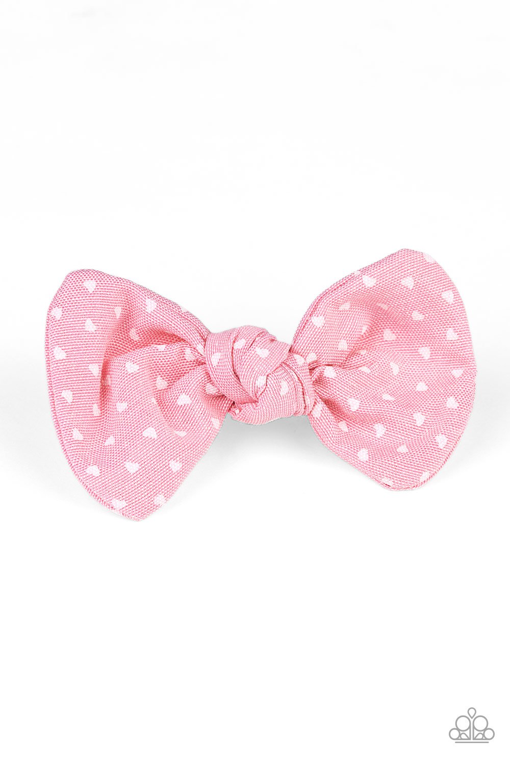 BOW a Kiss-pink-Paparazzi hair clip