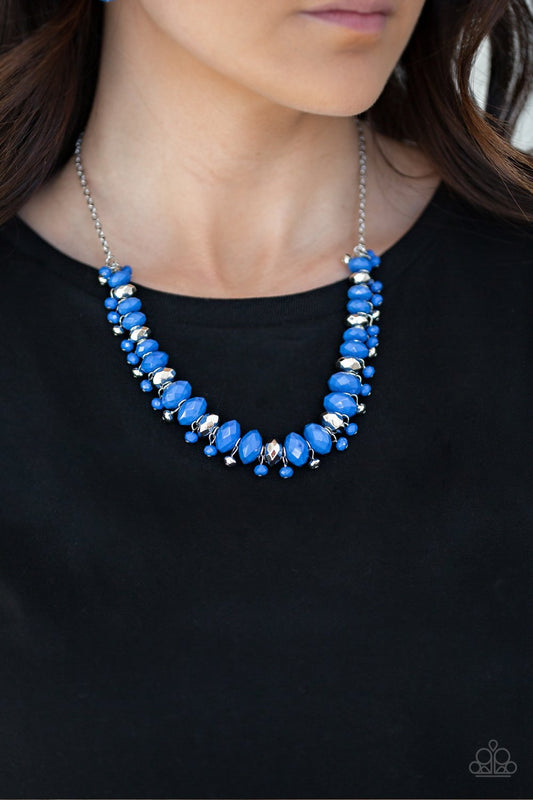 BRAGS to Riches - blue - Paparazzi necklace