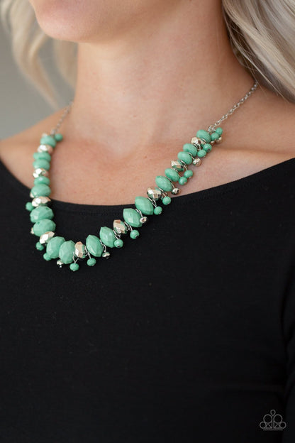 BRAGS to Riches-green-Paparazzi necklace
