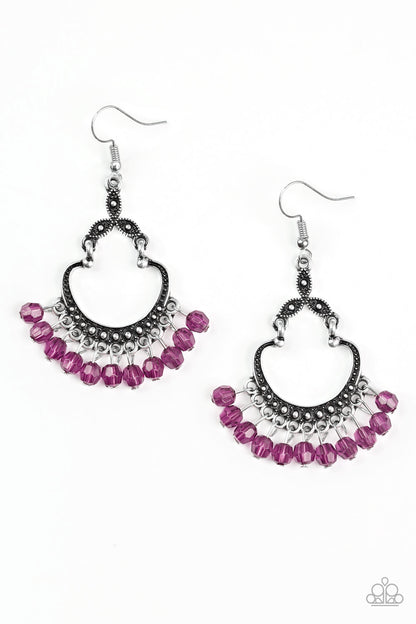 Babe Alert - purple - Paparazzi earrings