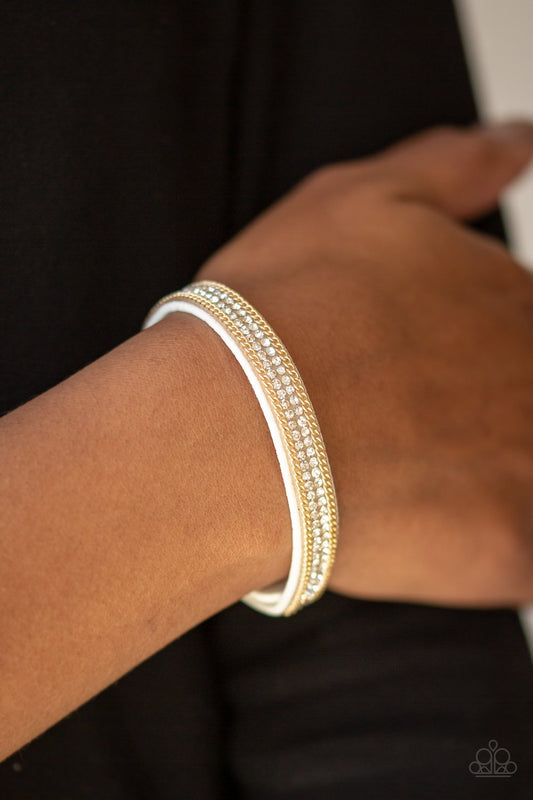 Babe Bling-white-Paparazzi bracelet