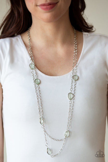 Back for More-green-Paparazzi necklace
