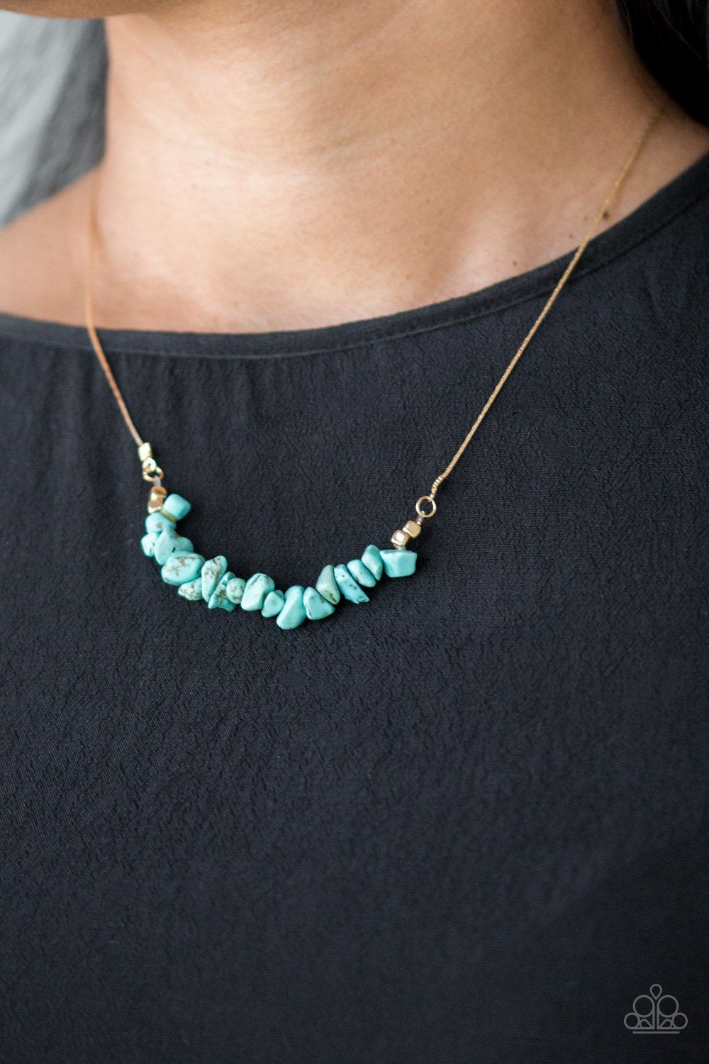 Back to Nature-blue-Paparazzi necklace