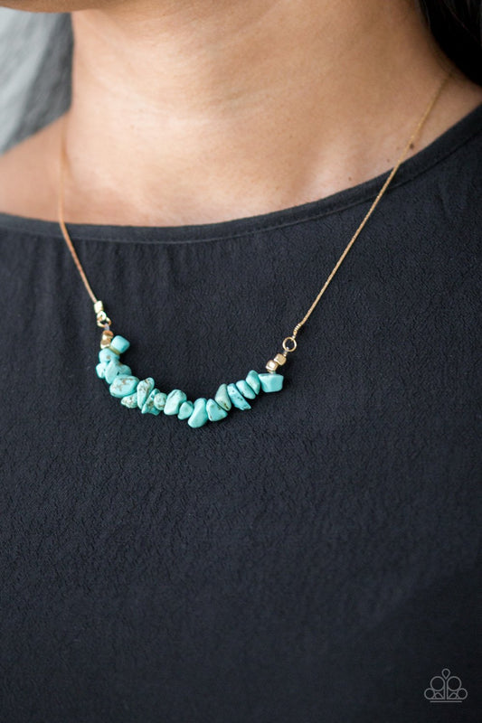 Back to Nature-blue-Paparazzi necklace