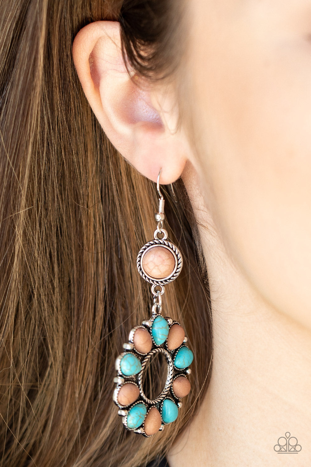 Back At The Ranch - multi - Paparazzi earrings
