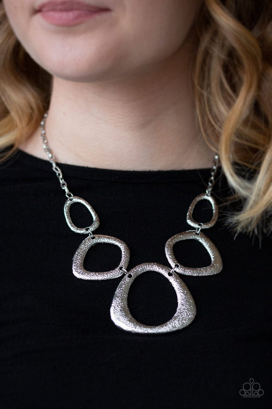Backstreet Bandit-silver-Paparazzi necklace