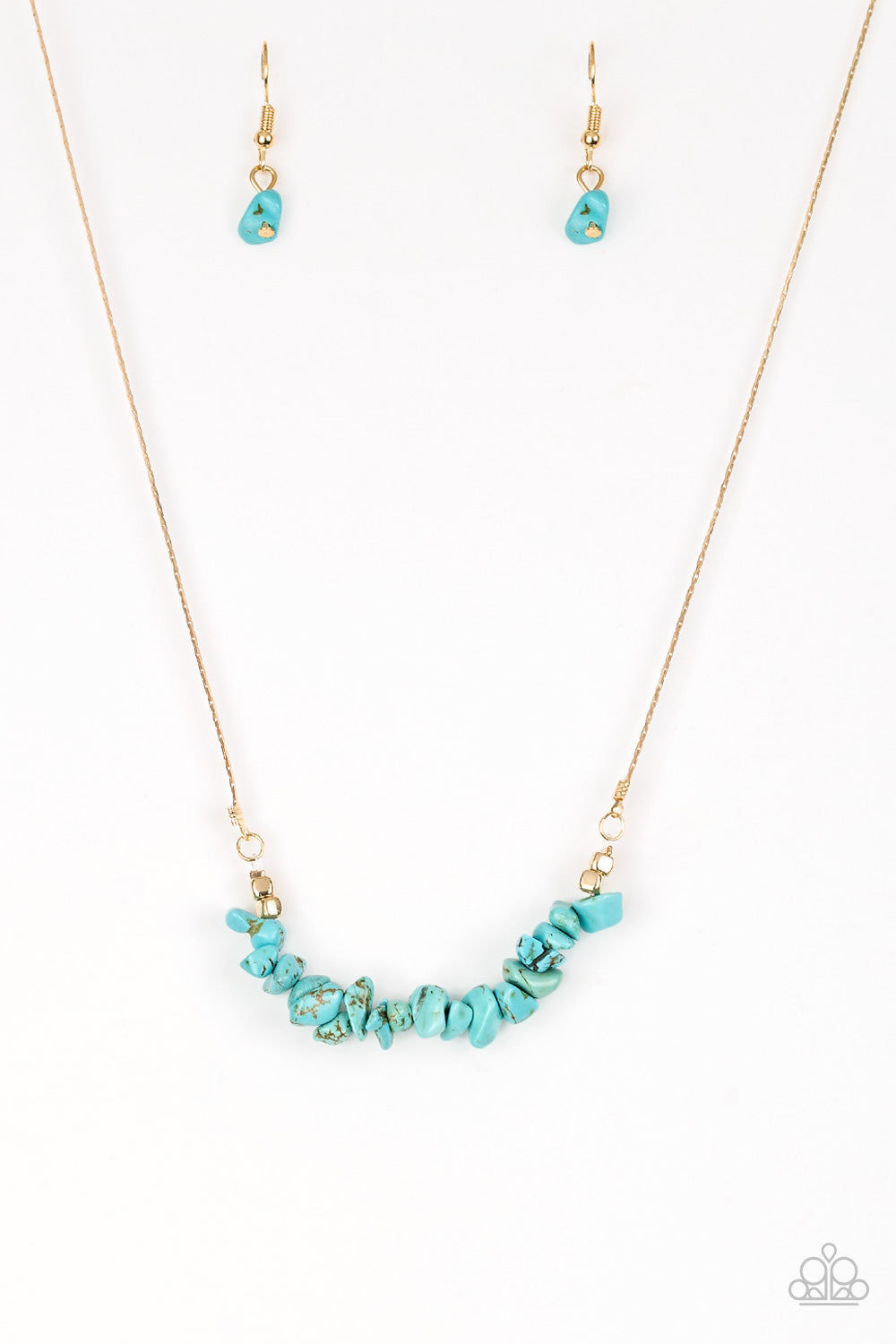 Back to Nature - blue - Paparazzi necklace