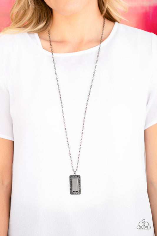 Bada BLING, Bada Boom-black-Paparazzi necklace