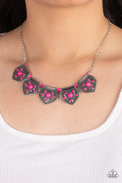 Badlands Basin - pink - Paparazzi necklace