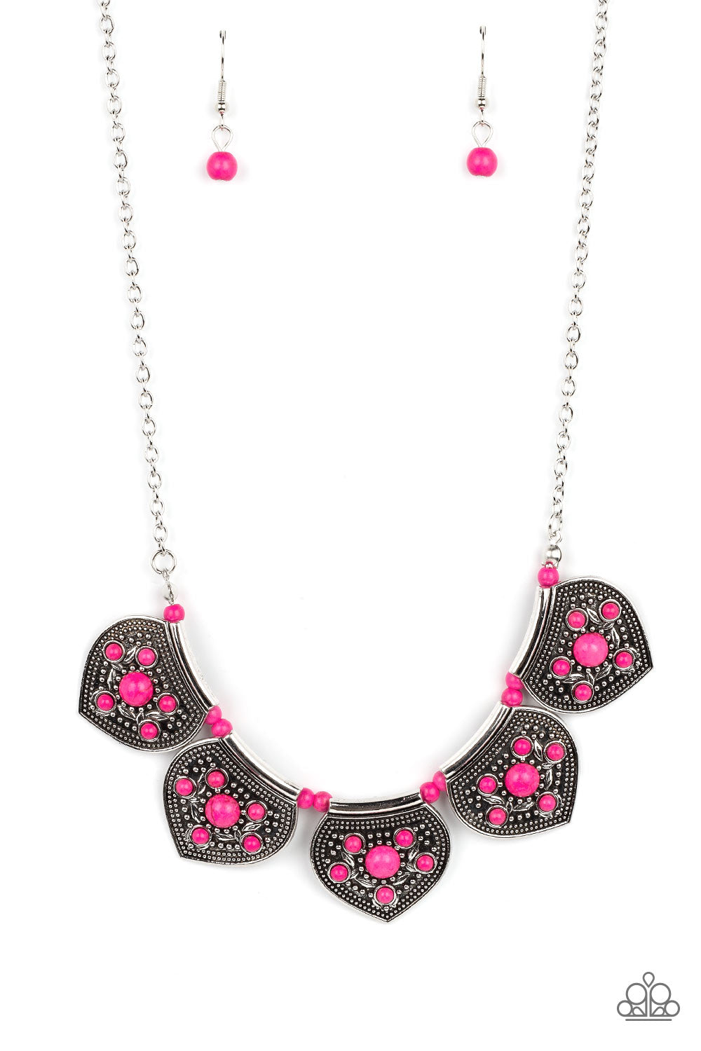 Badlands Basin - pink - Paparazzi necklace