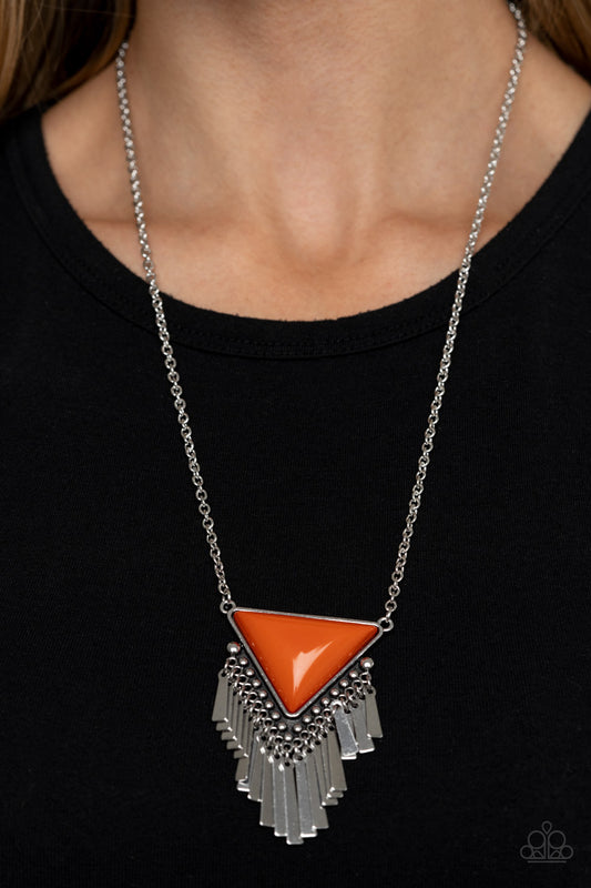 Badlands Bonanza - orange - Paparazzi necklace