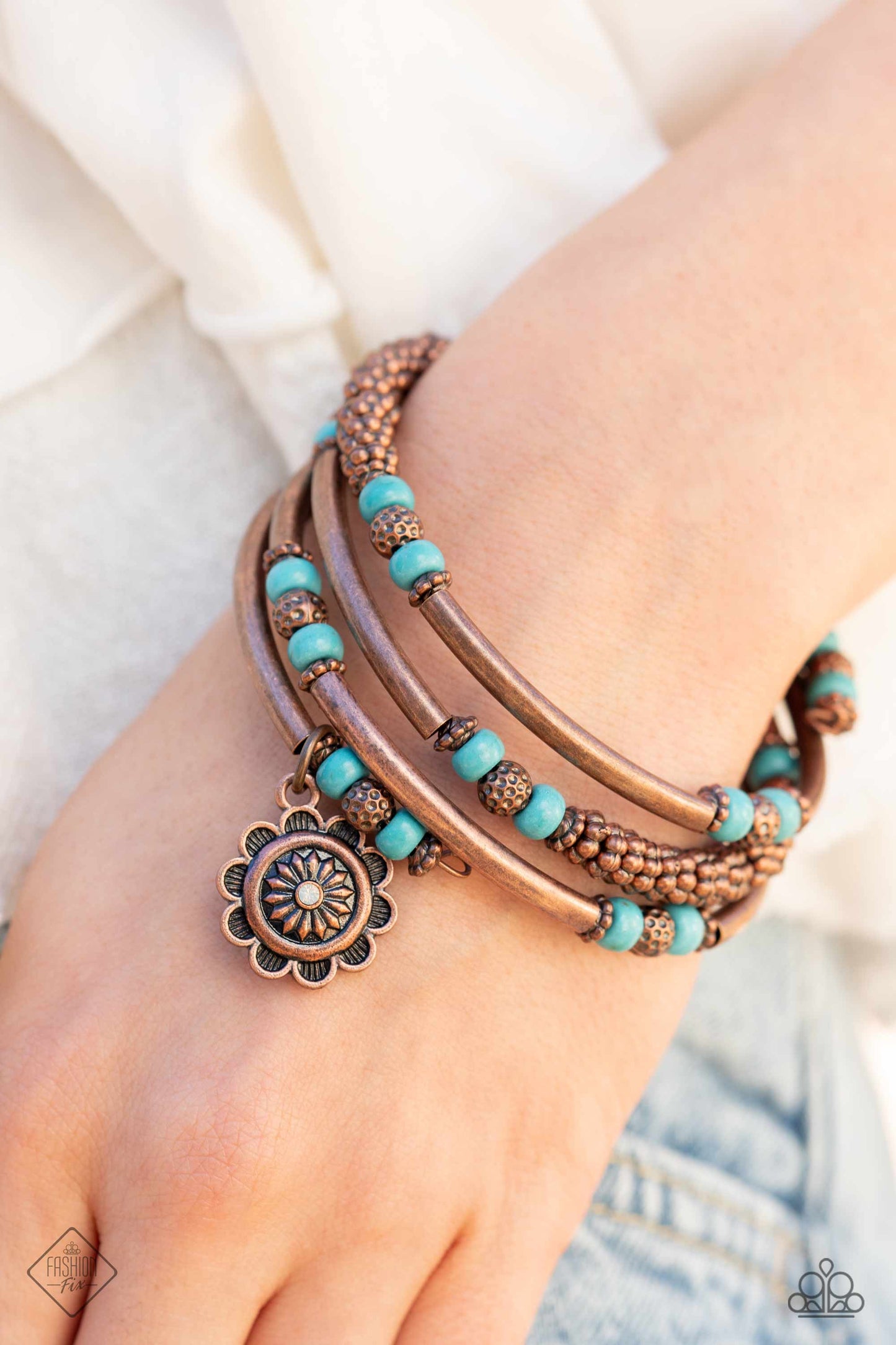 Badlands Bunch - copper - Paparazzi bracelet