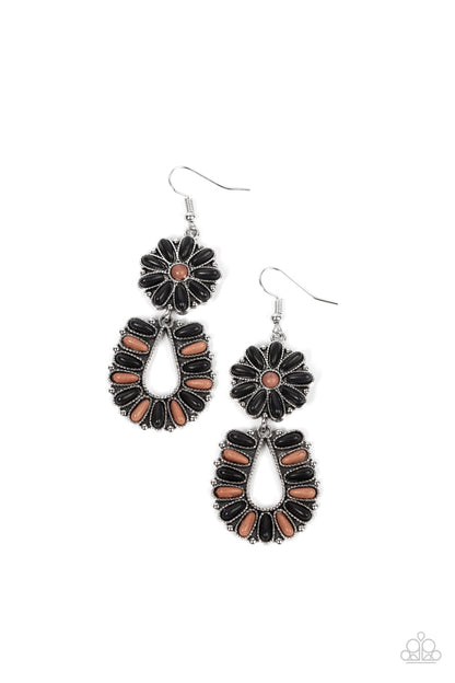 Badlands Eden - black - Paparazzi earrings