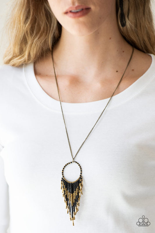 Badlands Beauty - black - Paparazzi necklace