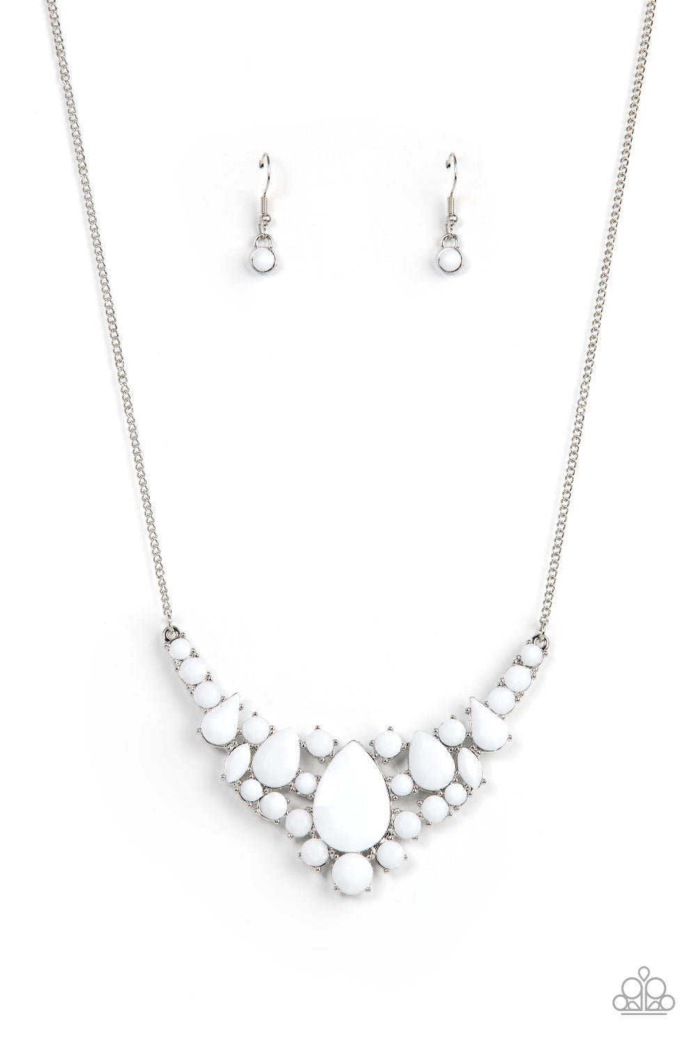 Bali Ballroom - white - Paparazzi necklace