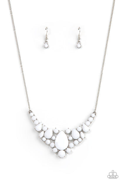 Bali Ballroom - white - Paparazzi necklace