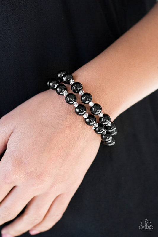 Ballroom and Board - black - Paparazzi bracelet