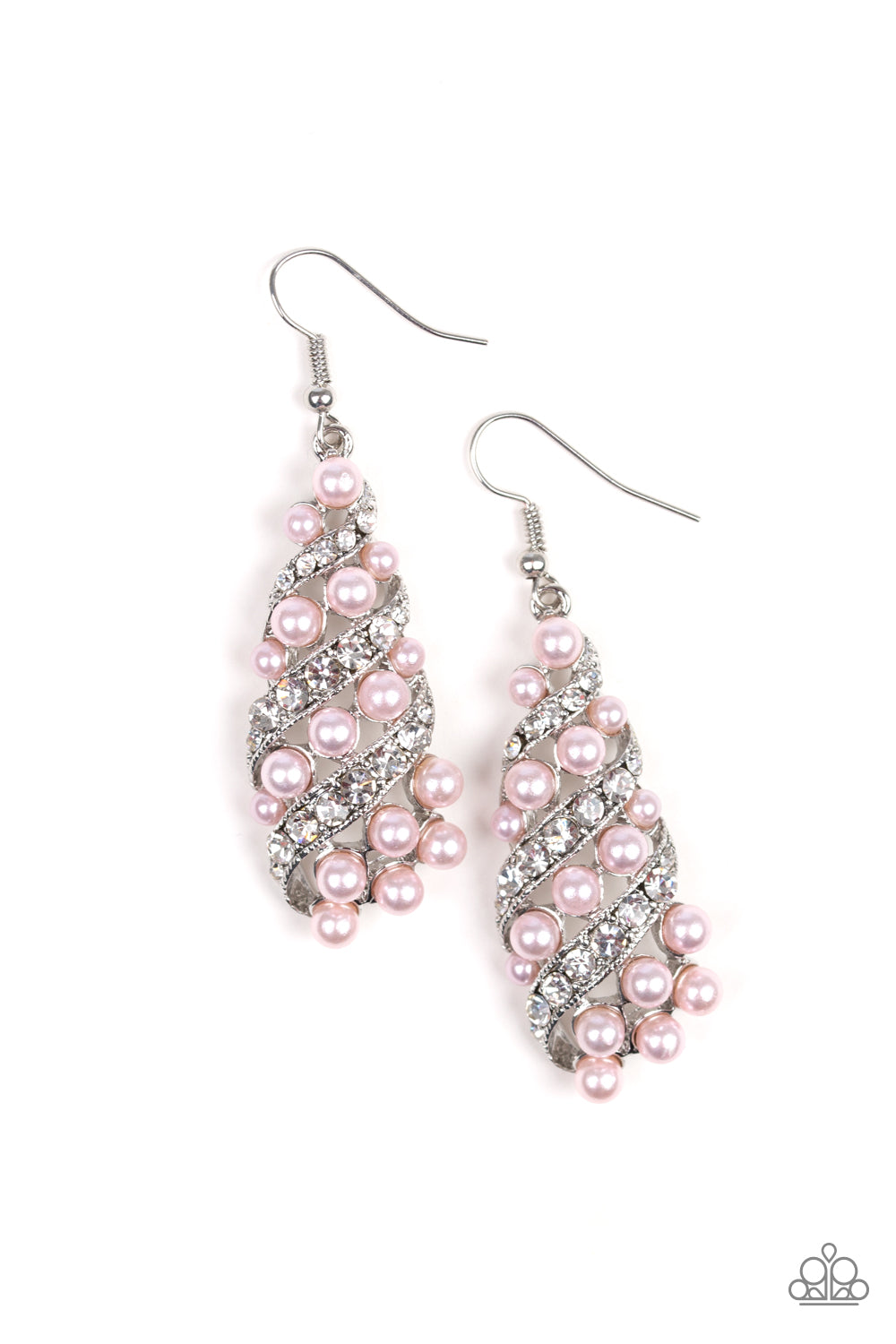 Ballroom Waltz - pink - Paparazzi earrings