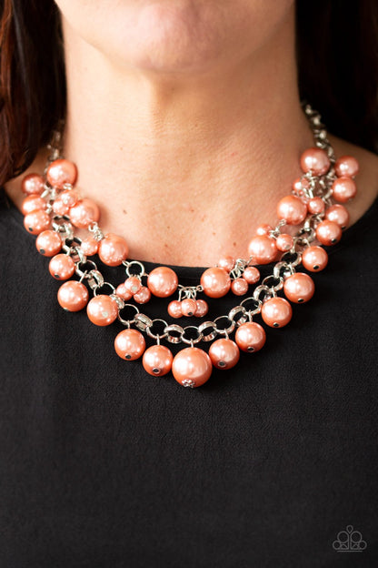 Ballroom Service-orange-Paparazzi necklace