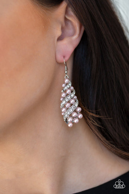 Ballroom Waltz-pink-Paparazzi earrings