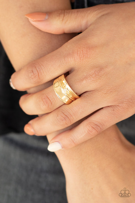 Band Together - gold - Paparazzi ring