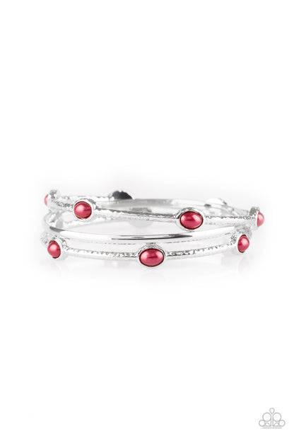 Bangle Belle - red - Paparazzi bracelet